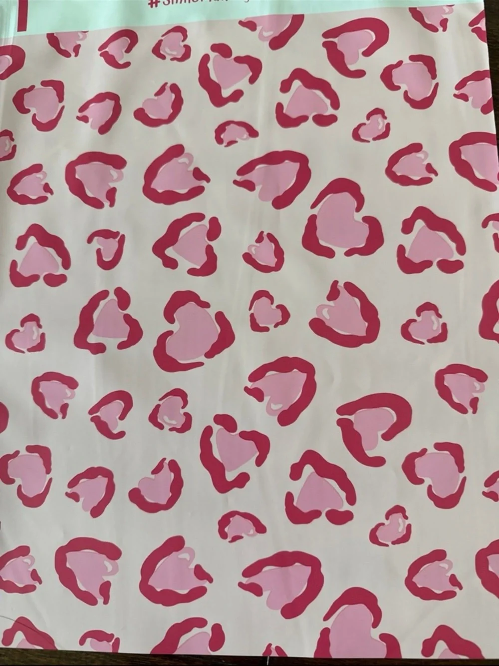 40 Pack - 10x13” Beautiful Pink Heart 🩷 Leopard Poly Mailers